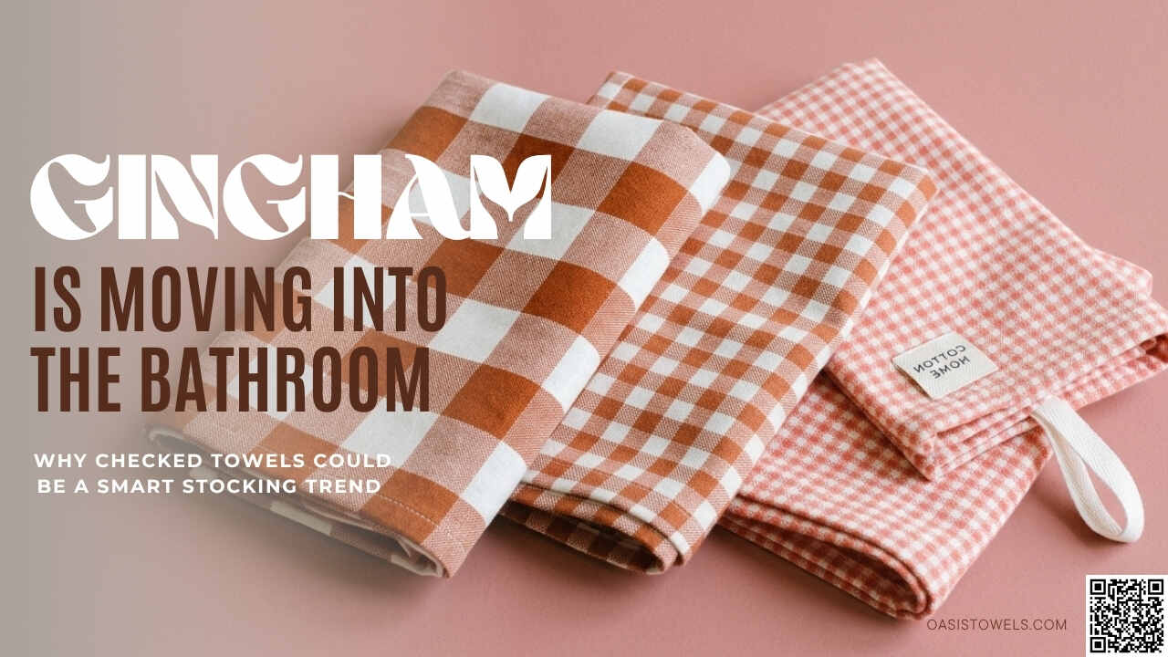 gingham check towel collections
