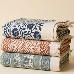 handblock printed towels supplier