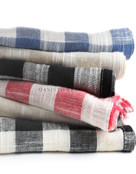 woven gingham towels supplier